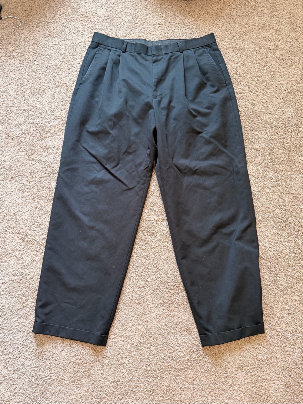 Perry Ellis Black Pleated Dress Pants